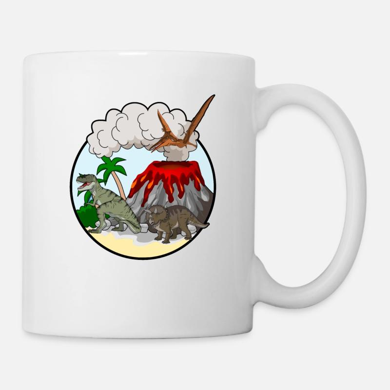 Dinosaurier Dino - Tasse - Weiß