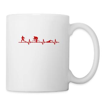 Pulse line triathlon - Mug - white - Right