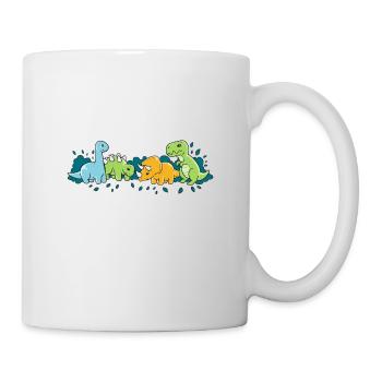 Dinosaurs are Cool Dino dinosaur primeval gift - Mug - white - Right