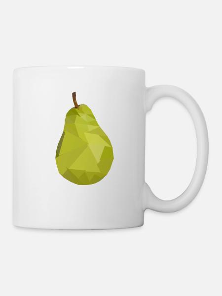 Pear - Triangle Pear for Fruit Lovers - Mug - white