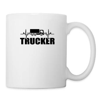 Trucker Fernfahrer - Tasse - Weiß - Rechts