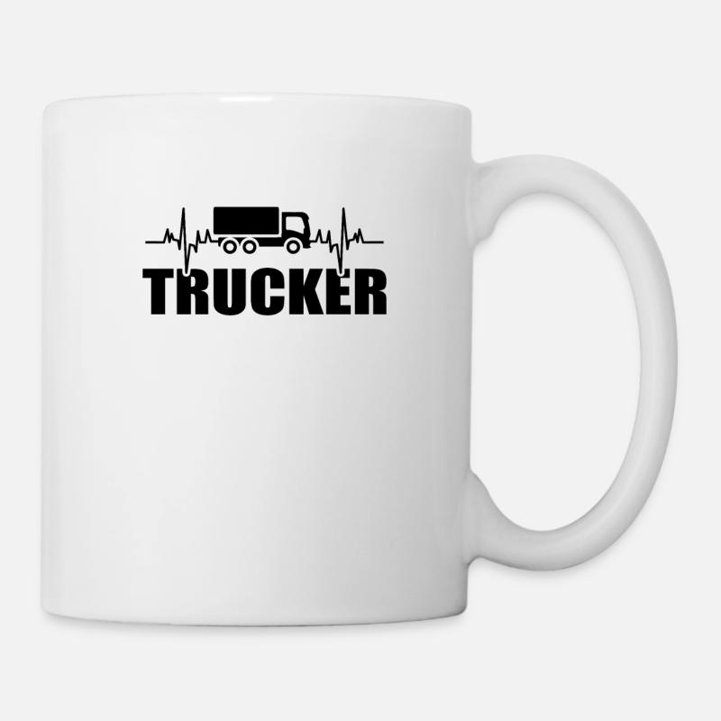 Chauffeur / chauffeuse de camion - Mug blanc - blanc