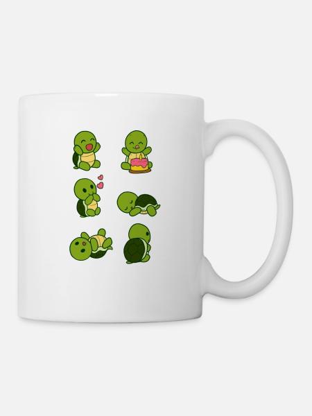Schildkröten Geburtstag Schildkröte Feier Party - Tasse - Weiß