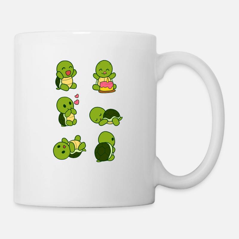 Schildkröten Geburtstag Schildkröte Feier Party - Tasse - Weiß
