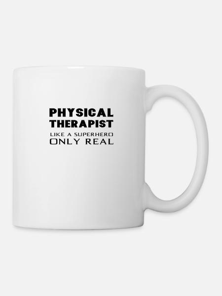Physiothérapeute Superhéro Physiothérapeute - Mug blanc - blanc