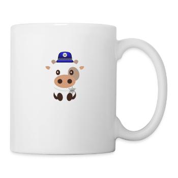Polizei Kuh Sheriff Kuh Polizei-Tiere Cops - Tasse - Weiß - Rechts