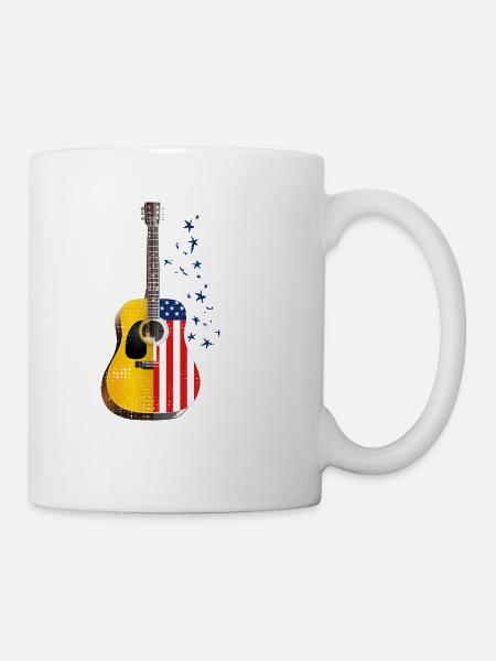 Metropole Banjo Country-Musik Rock Musik - Tasse - Weiß