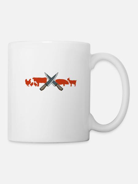Protect Animal Vegan Protection végétale végétarienne - Mug blanc - blanc
