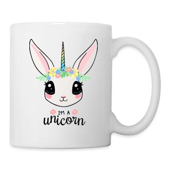 Unicorn Licorne Cheval Doux Lapin - Mug blanc - blanc - Droite