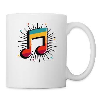Retro music note musician band opera gift - Mug - white - Right
