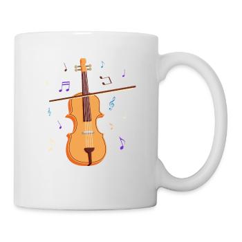 Violin fiddle fiddle musician gift music - Mug - white - Right