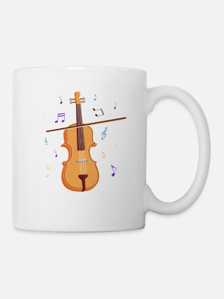 Musicien cadeau violon violon violon musique - Mug blanc - blanc
