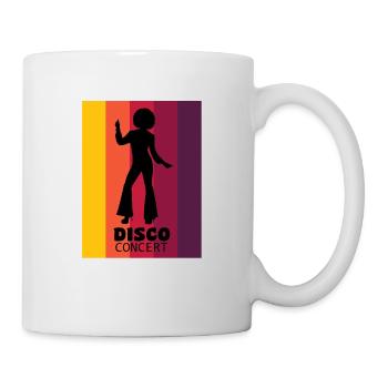 disco - Mug blanc - blanc - Droite