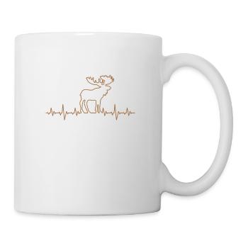 elch für Skandinavien Fans - Tasse - Weiß - Rechts