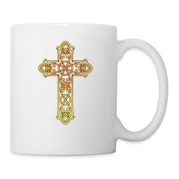 Kreuz Christliches Religion Jesus Gott - Tasse - Weiß - Rechts
