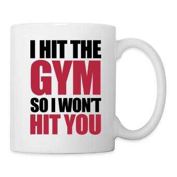 Gym - Tasse - Weiß - Rechts