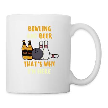 Funny bowling sayings gift bowling bowling team - Mug - white - Right