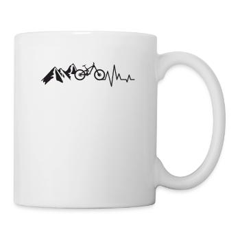 MTB Mountain Bike Biker Mountains Vintage Gift - Mug - white - Right