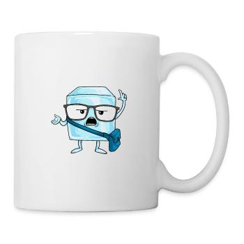 Hipster Ice Cool Nerd Nerdy Student Uni - Mug - white - Right