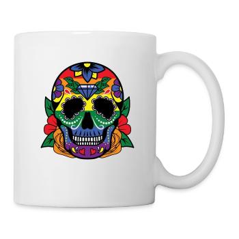 LGBT Sugar Skull Gay Pride Gay Homosexual Marriage - Mug - white - Right