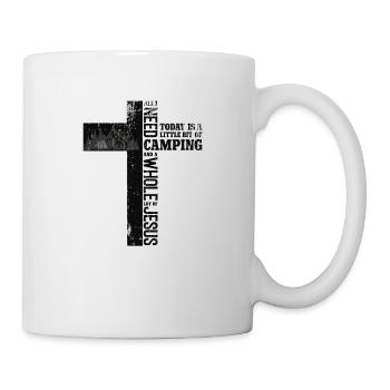 Tout ce dont j'ai besoin aujourd'hui, c'est du camping - Mug blanc - blanc - Droite