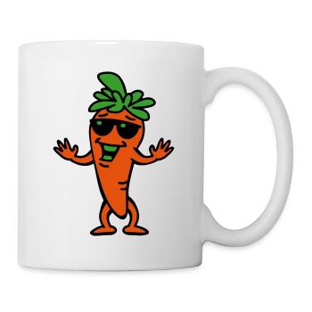 Coole Karotte (Farbe) - Tasse - Weiß - Rechts
