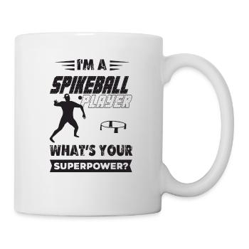 I'm a Spikeball Player What's your Superpower ? - Tasse - Weiß - Rechts