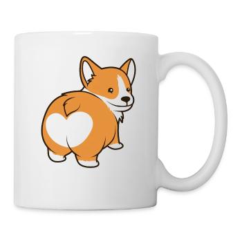 Welsh Corgi Pembroke butt - Mug - white - Right