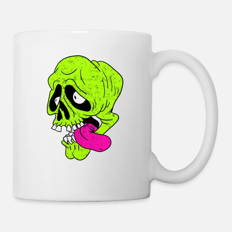 Funny Skull - Skull - Mug - white