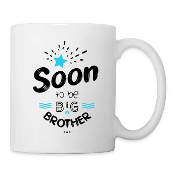Bald großer Bruder sein - Tasse - Weiß - Rechts