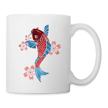 Carpe koi - Mug blanc - blanc - Droite