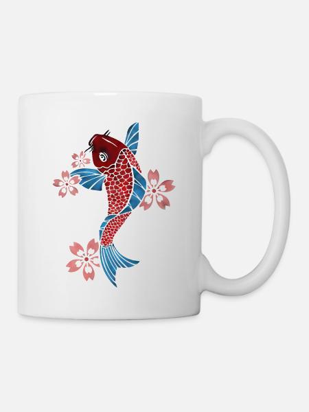 Carpe koi - Mug blanc - blanc