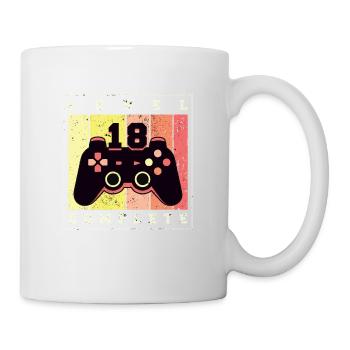 Cool Gamer Shirt Level 18 for the 18th Birthday - Mug - white - Right