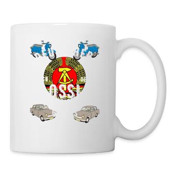 Deutscher durch Geburt Ossi durch Gnade Gottes - Tasse - Weiß - Rechts
