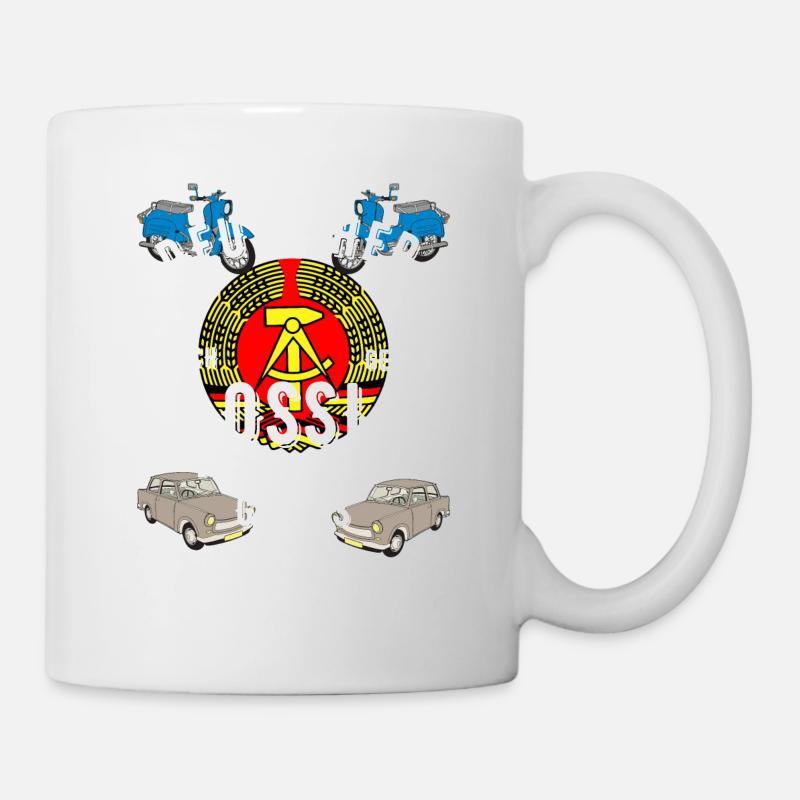 Deutscher durch Geburt Ossi durch Gnade Gottes - Tasse - Weiß