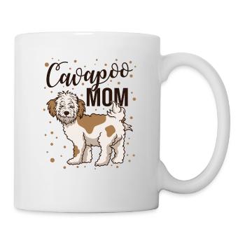 Cavapoo Mom Cute Dog Owner Pet Lover Graphic - Mug - white - Right