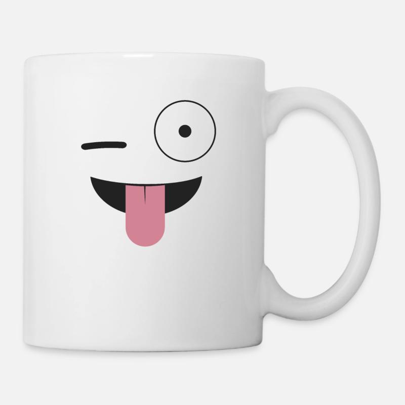 Silly Eyes Emojis - Mug blanc - blanc