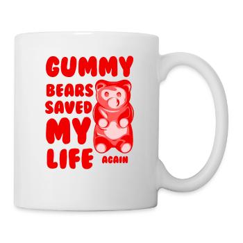 Les ours gommeux du diabète m'ont sauvé la vie à nouveau - Mug blanc - blanc - Droite
