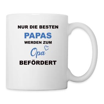 Papa Opa Beste - Tasse - Weiß - Rechts