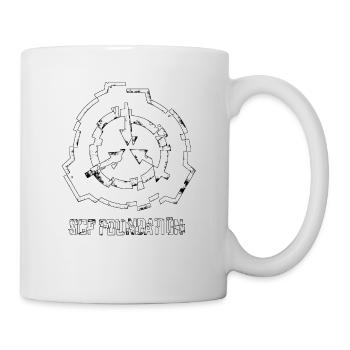 SCP Foundation Symbol-cracked - Mug - white - Right