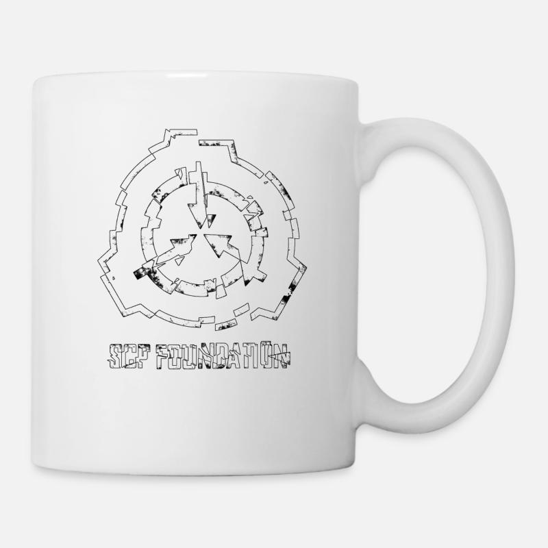 SCP Foundation Symbol-cracked - Mug - white