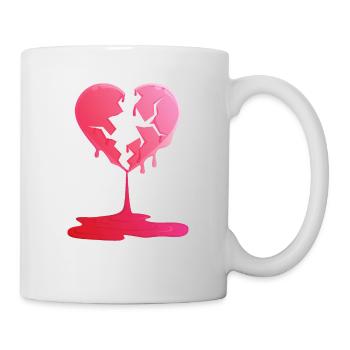 Broken heart this Valentine print. - Tasse - Weiß - Rechts