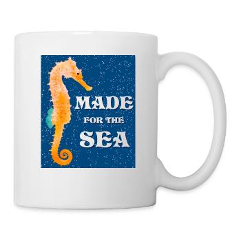 Seahorses MADE FOR THE SEA - Mug - white - Right