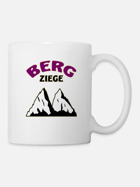 Berge Berg Ziege - Tasse - Weiß