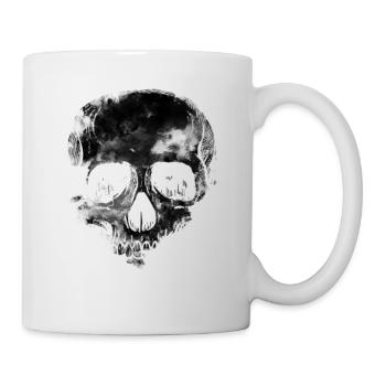 Black skull - Mug - white - Right