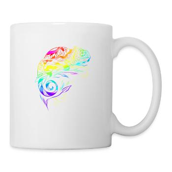 Chameleon mandala iguanas breeding reptiles - Mug - white - Right