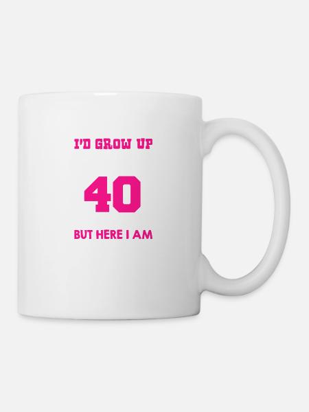 Super Cool Lady de 40 ans - Mug blanc - blanc