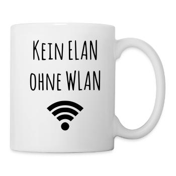 Kein Elan ohne Wlan - Tasse - Weiß - Rechts