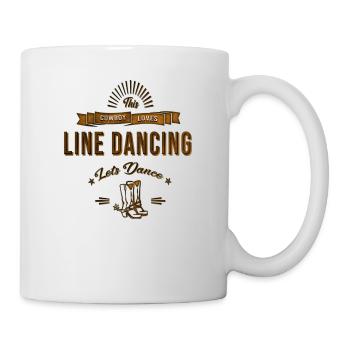 Line Dancer Linedance Cadeau - Mug blanc - blanc - Droite