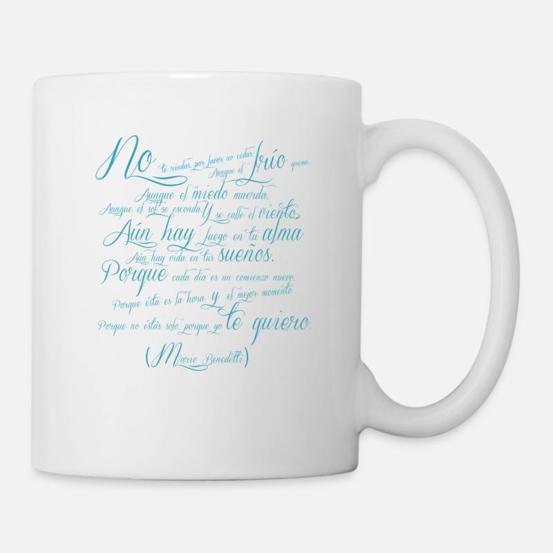 Poème Mario Benedetti - Mug blanc - blanc
